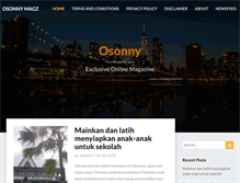 Tablet Screenshot of osonny.com